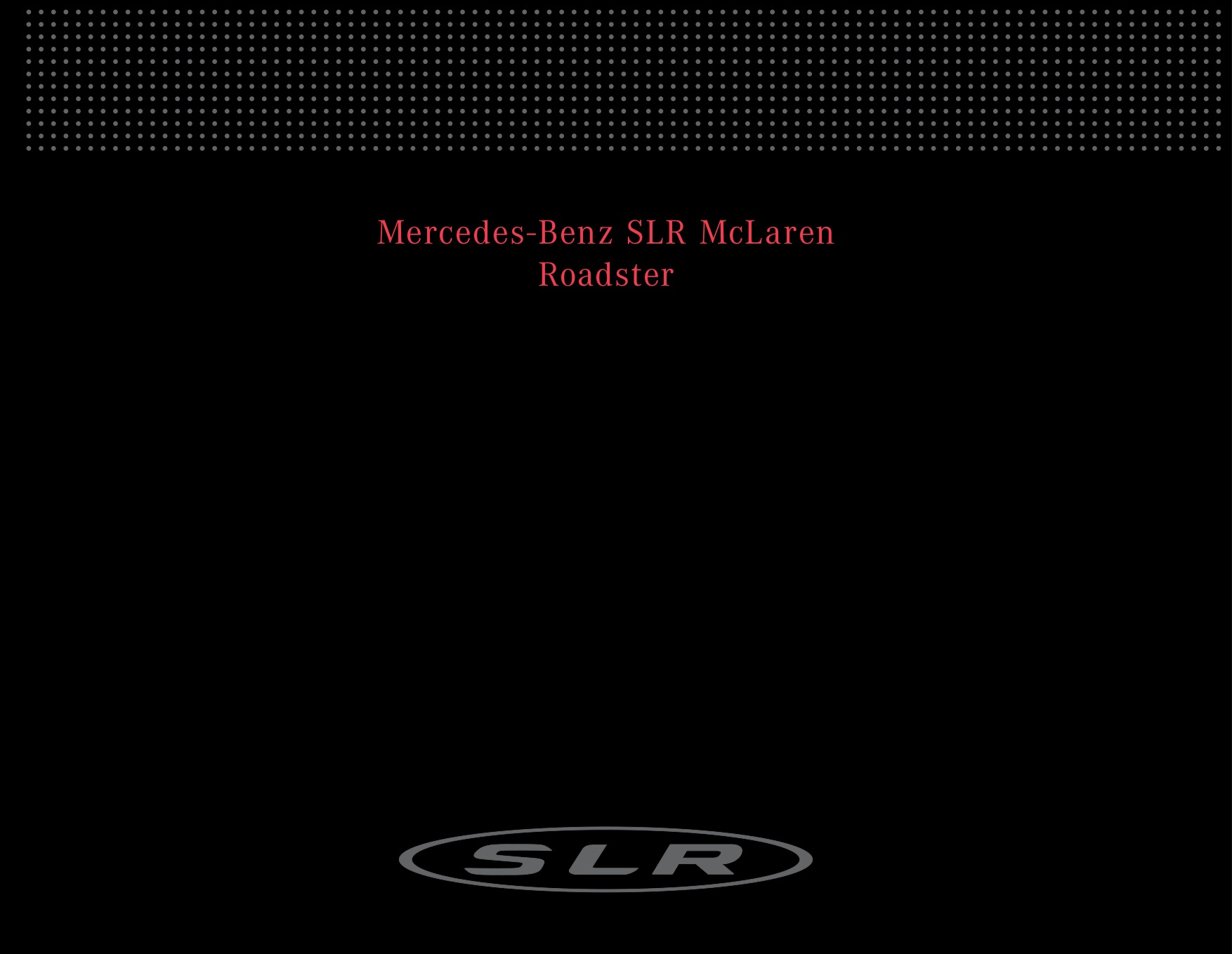 2008 Mercedes-Benz SLR Brochure Page 83
